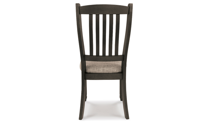 Ashley Bolanburg Upholstered Dining Side Chair in Textured Black Finish-Leahyco 