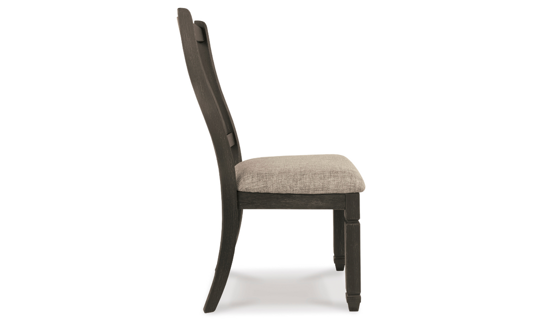 Ashley Bolanburg Upholstered Dining Side Chair in Textured Black Finish-Leahyco 