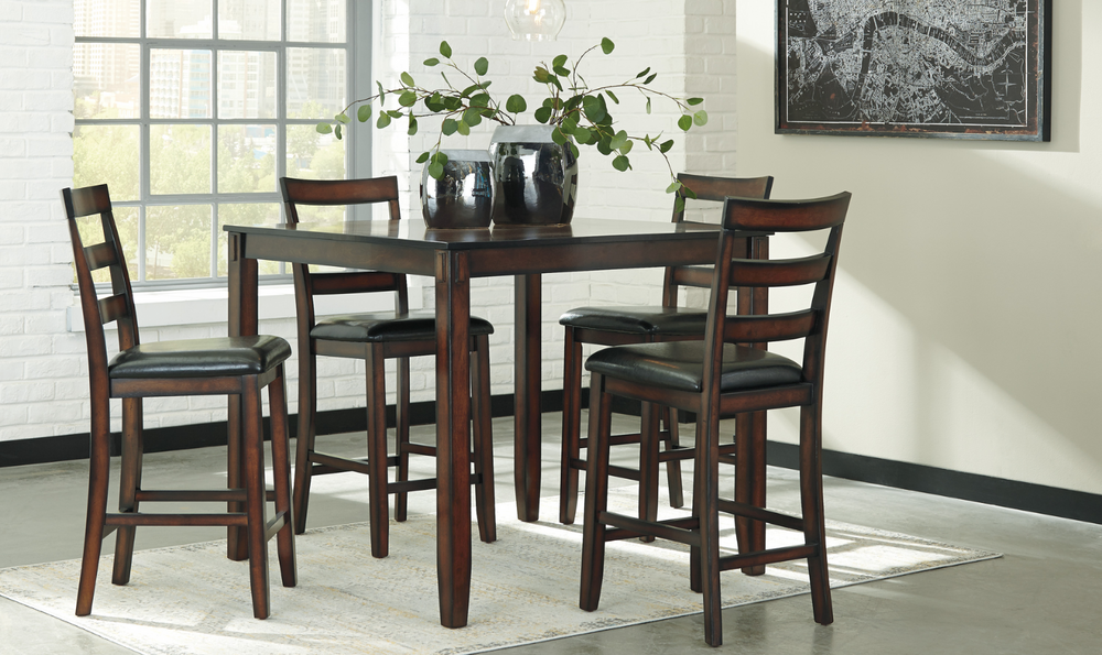 Ashley  Coviar Dining Sets in Brown Finish-Leahyco