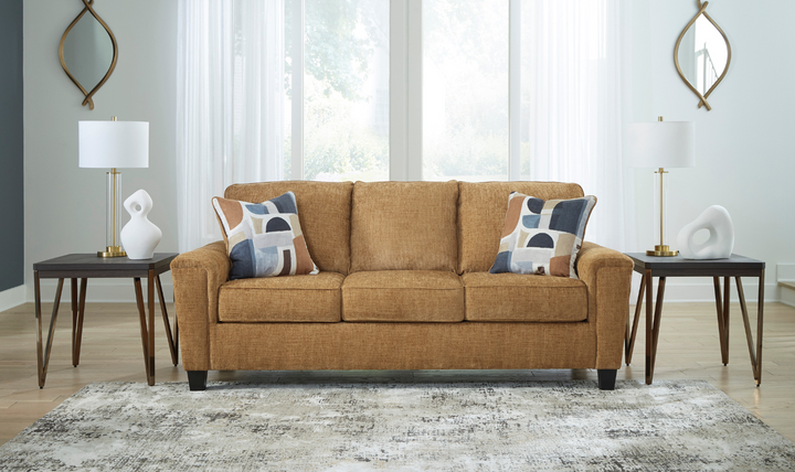 Ashley Erinslane 3-Seater Fabric Sofa With 2 Pillows-Leahyco