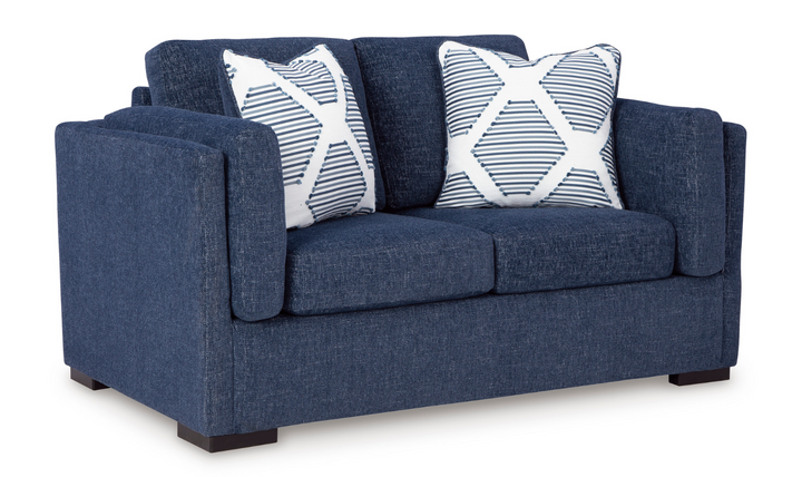 Ashley Evansley Fabric Loveseat With Reversible Cushions-Leahyco