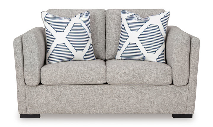 Ashley Evansley Fabric Loveseat With Reversible Cushions-Leahyco