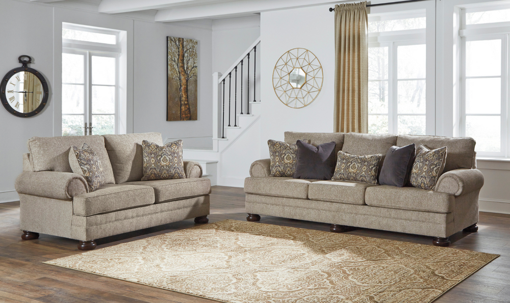 Ashley  Kananwood Oatmeal Fabric Living Room Set-Leahyco