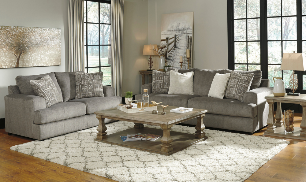 Ashley  Soletren Stationary Fabric Living Room Set-Leahyco