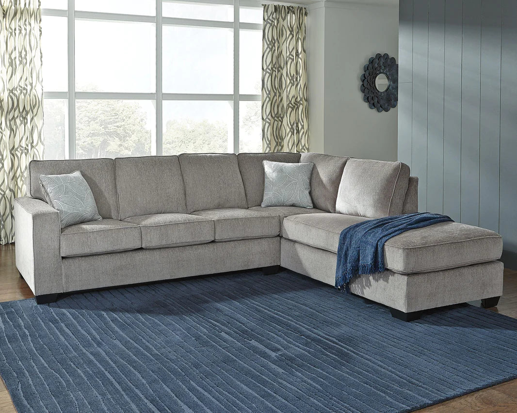 Altari L-shaped Fabric Sectional with Track Arms