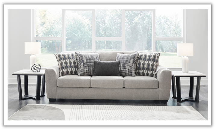 Avenal Park 3-Seater Fabric Sofa With Box Cushions- Leahyco