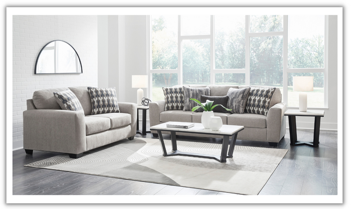 Modern Heritage Avenal Park Flannel Fabric Living Room Set (2 Pcs / 3 Pcs)