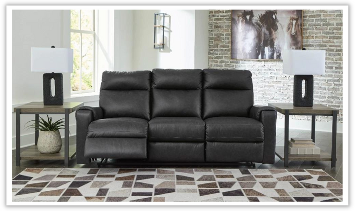 Axtellton Leather Power Reclining Sofa