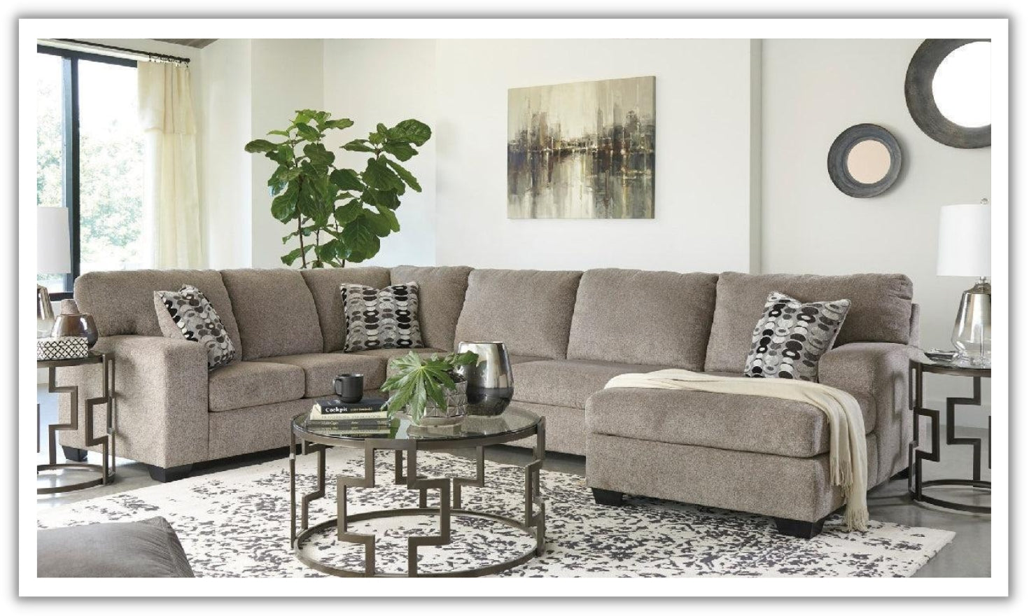 Ballinasloe Fabric U-Shaped Sectional