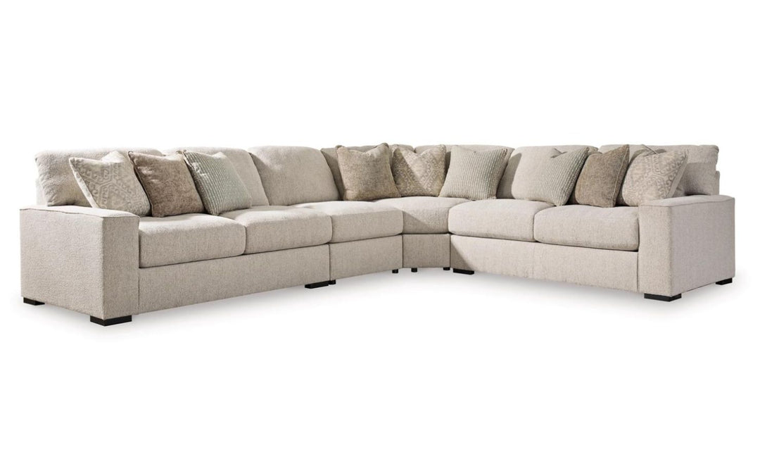 Modern Heritage Ballyton (3Pcs / 4Pcs) L-Shape Fabric Sectional Sofa in Sand