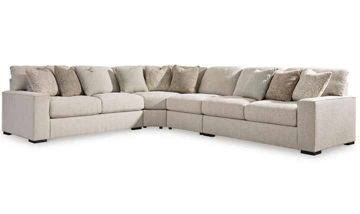 Modern Heritage Ballyton (3Pcs / 4Pcs) L-Shape Fabric Sectional Sofa in Sand