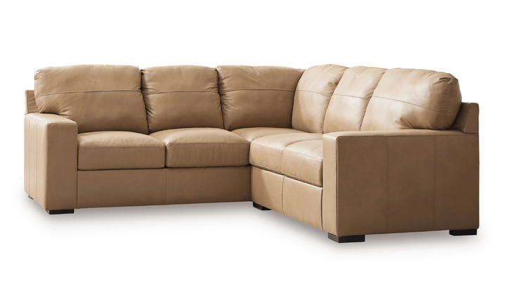 Bandon Leather 2-Piece Sectional in Toffee