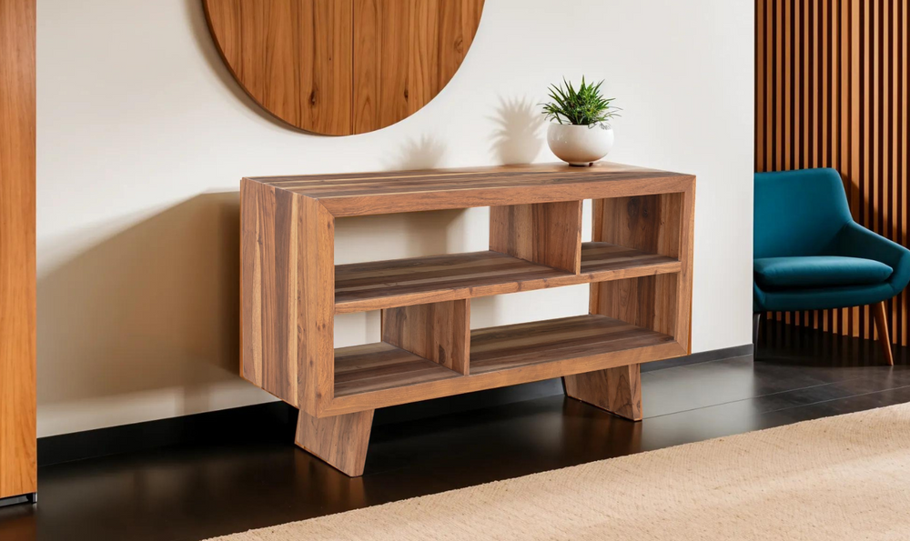 Barcelona Sideboard in Natural Teak- Leahyco