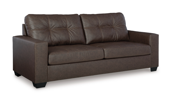 Barlin Mills Queen Sofa Sleeper in Faux Leather-Leahyco