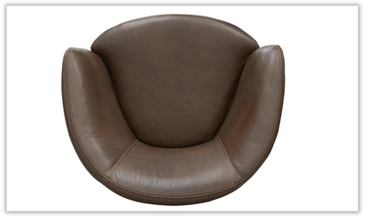 Barolo Leather Swivel Club Chair