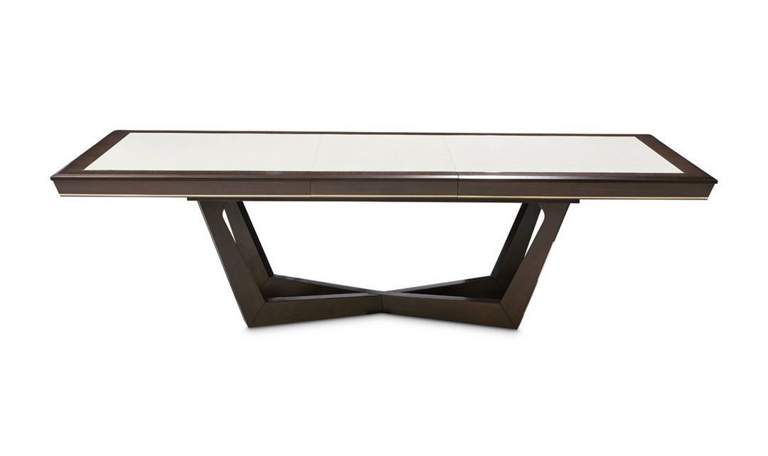 AICO Belmont Place Rectangular Dining Table in Brown