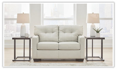 Belziani Leather Loveseat