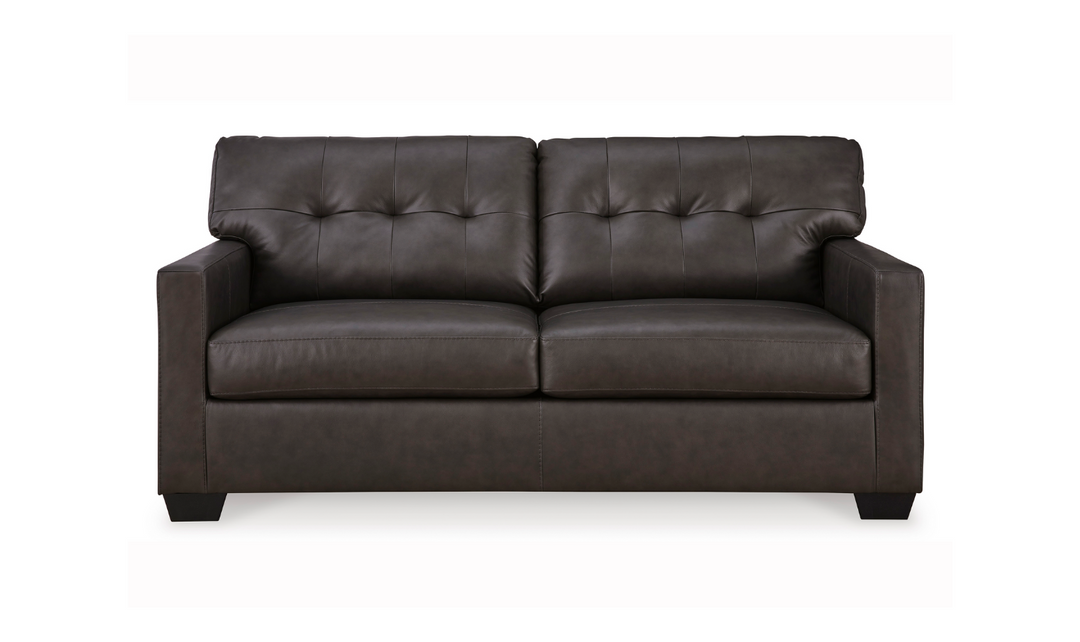 Modern Heritage Belziani 2-Seater Leather Sleeper Sofa (Full Size)