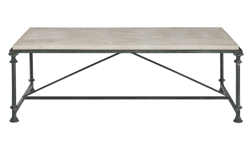 Bernhardt Galesbury Rectangle Cocktail Table with Adjustable Glides-Leahyco