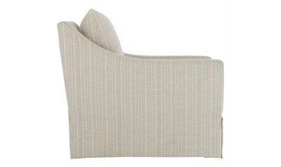 Bernhardt Grace Fabric Swivel Chair with Soft, Muted Palette