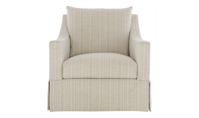 Bernhardt Grace Fabric Swivel Chair with Soft, Muted Palette