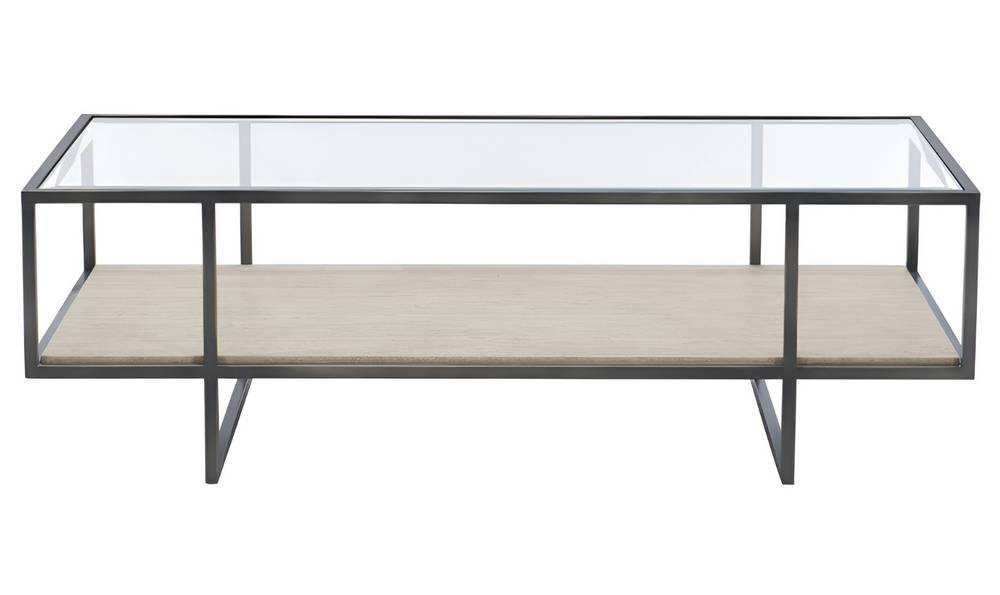 Bernhardt Harlow Rectangle Cocktail Table with Adjustable Glides-Leahyco