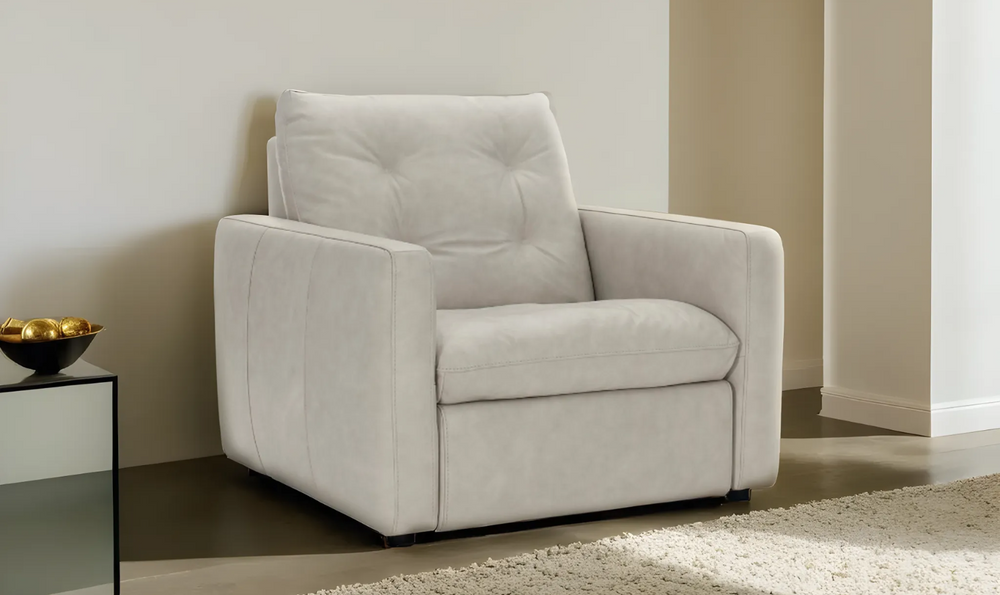 Bernhardt Kaya Leather Upholstered Power Motion Chair with USB Ports-Leahyco