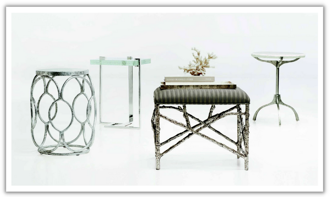 Bernhardt Mott End Table In Silver-Leahyco