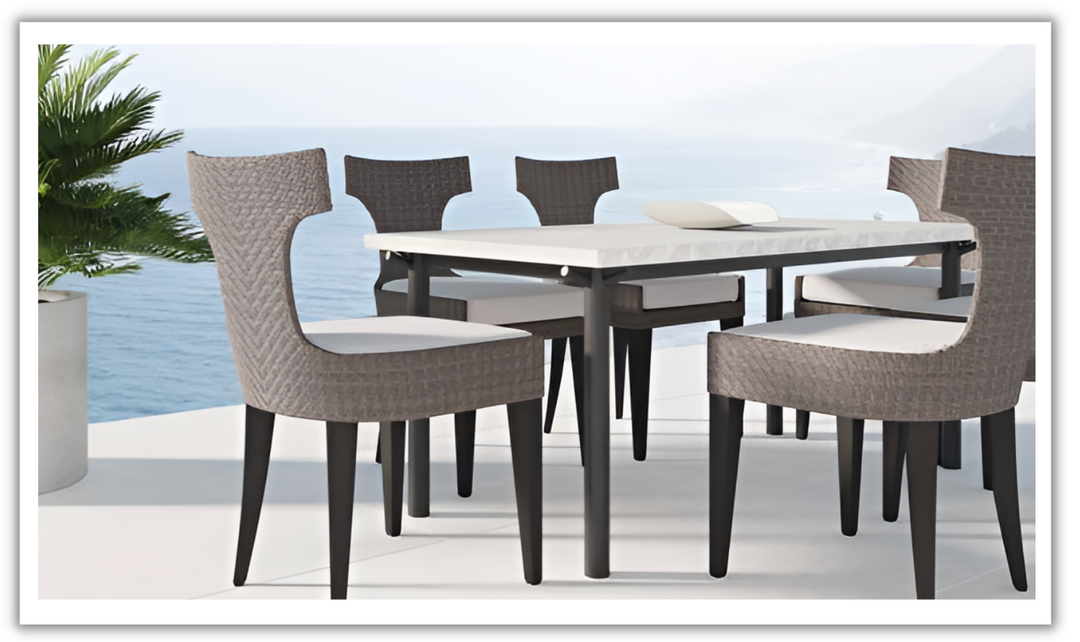 Bernhardt Sanibel 6-Seating Rectangular Dining Table with Adjustable Glides-Leahyco