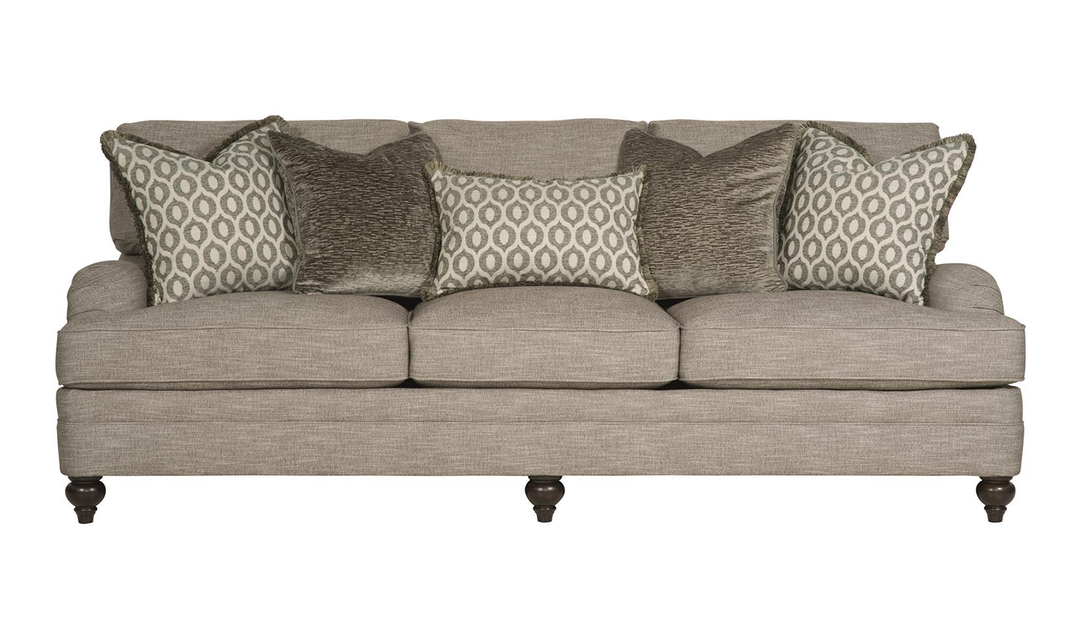 Bernhardt Tarleton 3 Seater Fabric Sofa in Brown