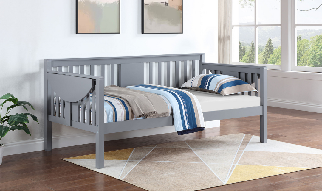 Bethany Twin Wood Daybed with Drop-down Tables-Leahyco