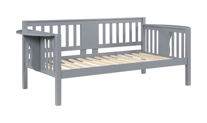 Bethany Twin Wood Daybed with Drop-down Tables-Leahyco