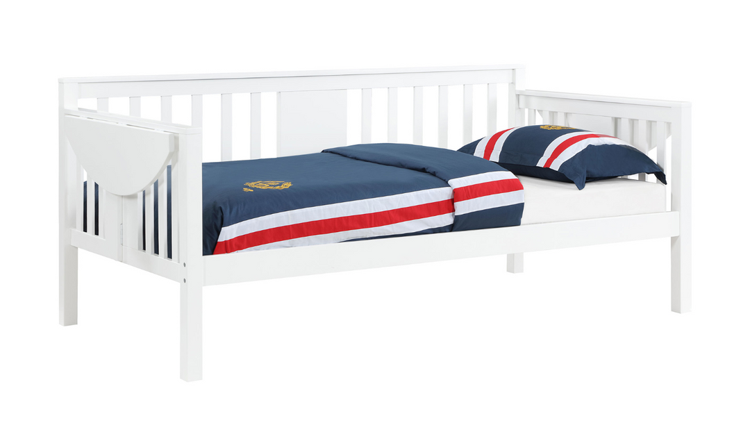 Bethany Twin Wood Daybed with Drop-down Tables-Leahyco