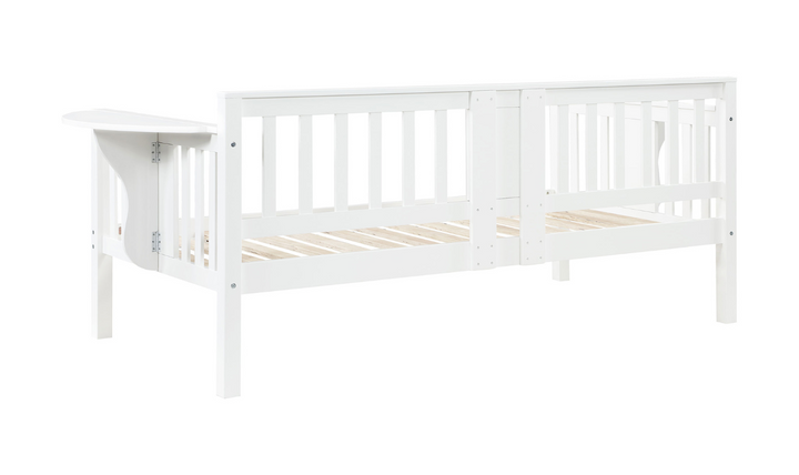 Bethany Twin Wood Daybed with Drop-down Tables-Leahyco