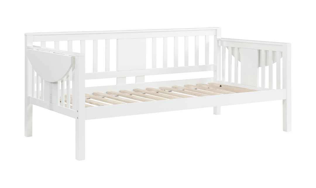 Bethany Twin Wood Daybed with Drop-down Tables-Leahyco