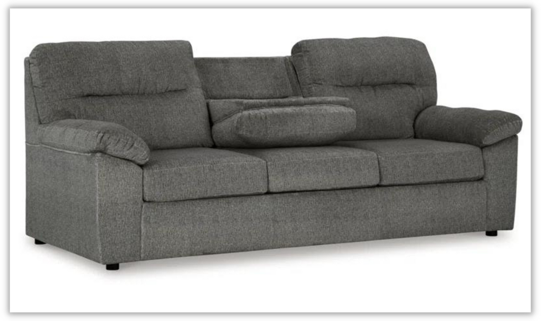 Bindura 97'' Fabric Pillow Top Arm Sofa with Built-in USB Port