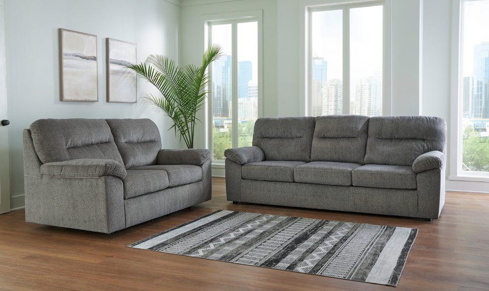 Bindura Stationary Pillow Top Arms Fabric Living Room Set-Leahyco