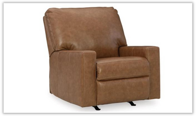 Modern Heritage Bolsena Rocker Leather Recliner In Brown