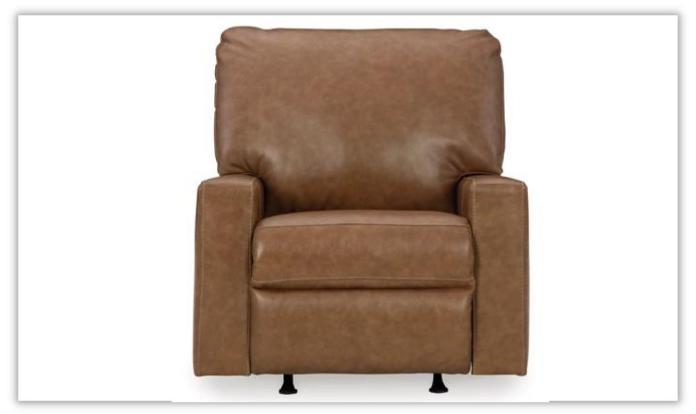 Modern Heritage Bolsena Rocker Leather Recliner In Brown