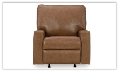 Modern Heritage Bolsena Rocker Leather Recliner In Brown