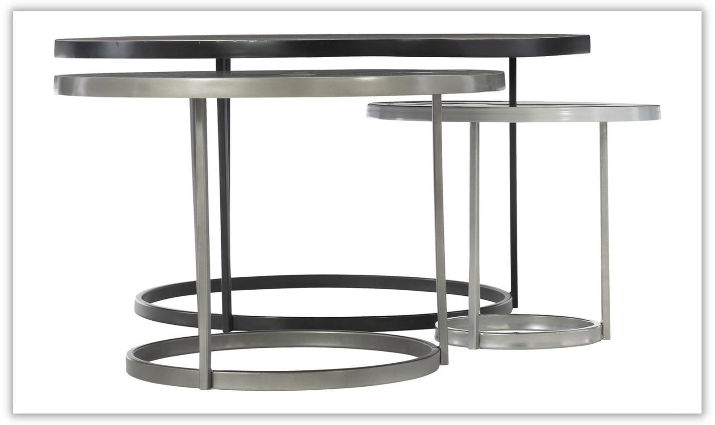 Bernhardt Bonfield Cocktail Table in Round Shape