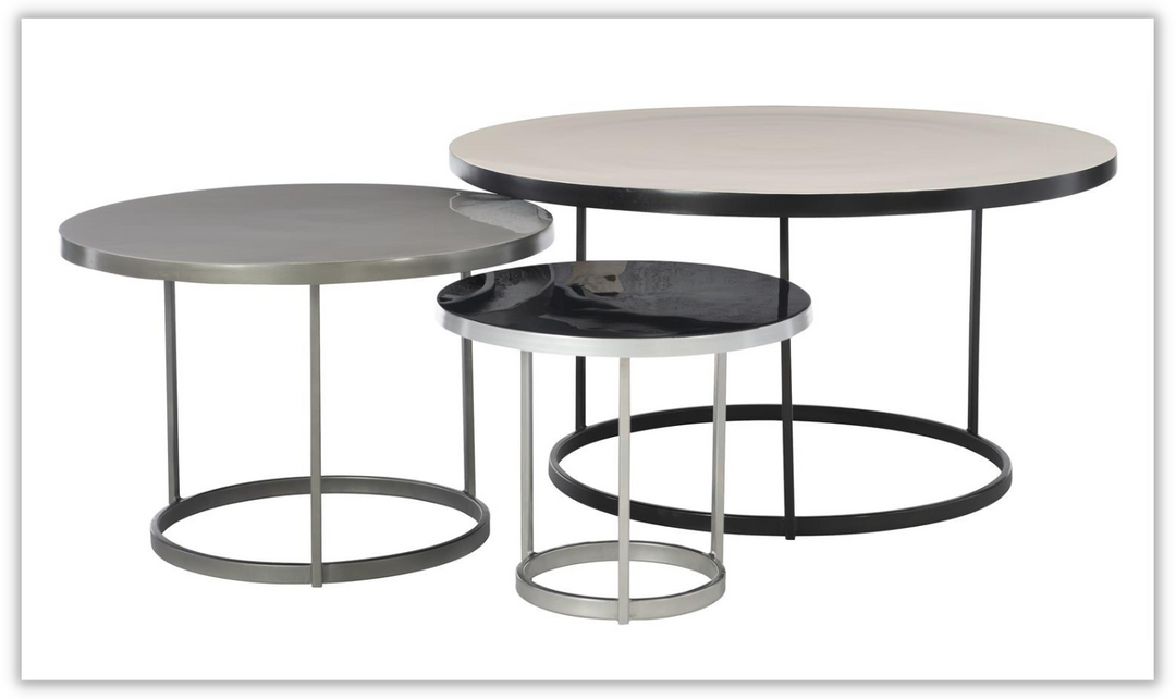 Bonfield Cast Aluminum Cocktail Table in Round Shape