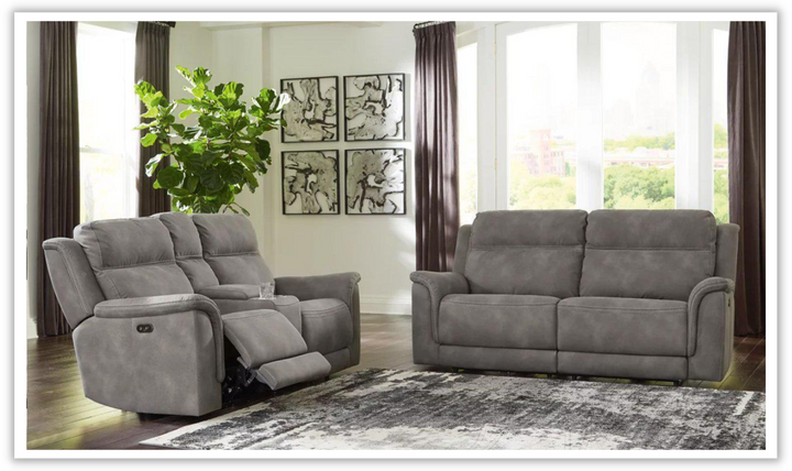 Brandon Power-Reclining Loveseat With Storage Console