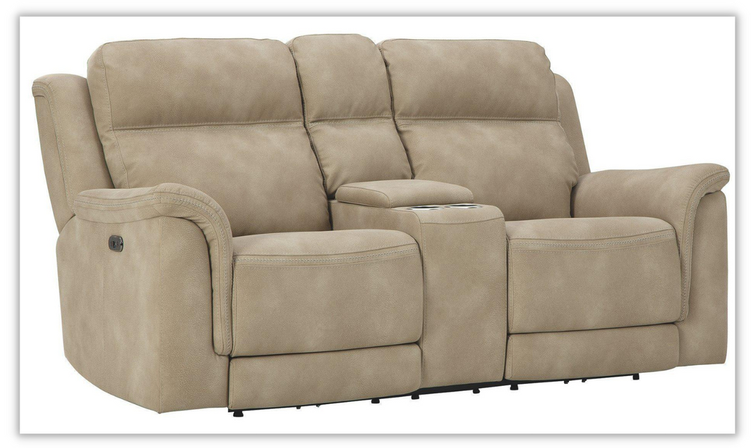 Brandon Power-Reclining Loveseat With Storage Console