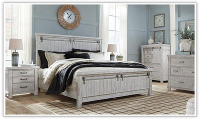 Brashland Whitewash Bedroom Set-Bedroom Sets-Leahyco