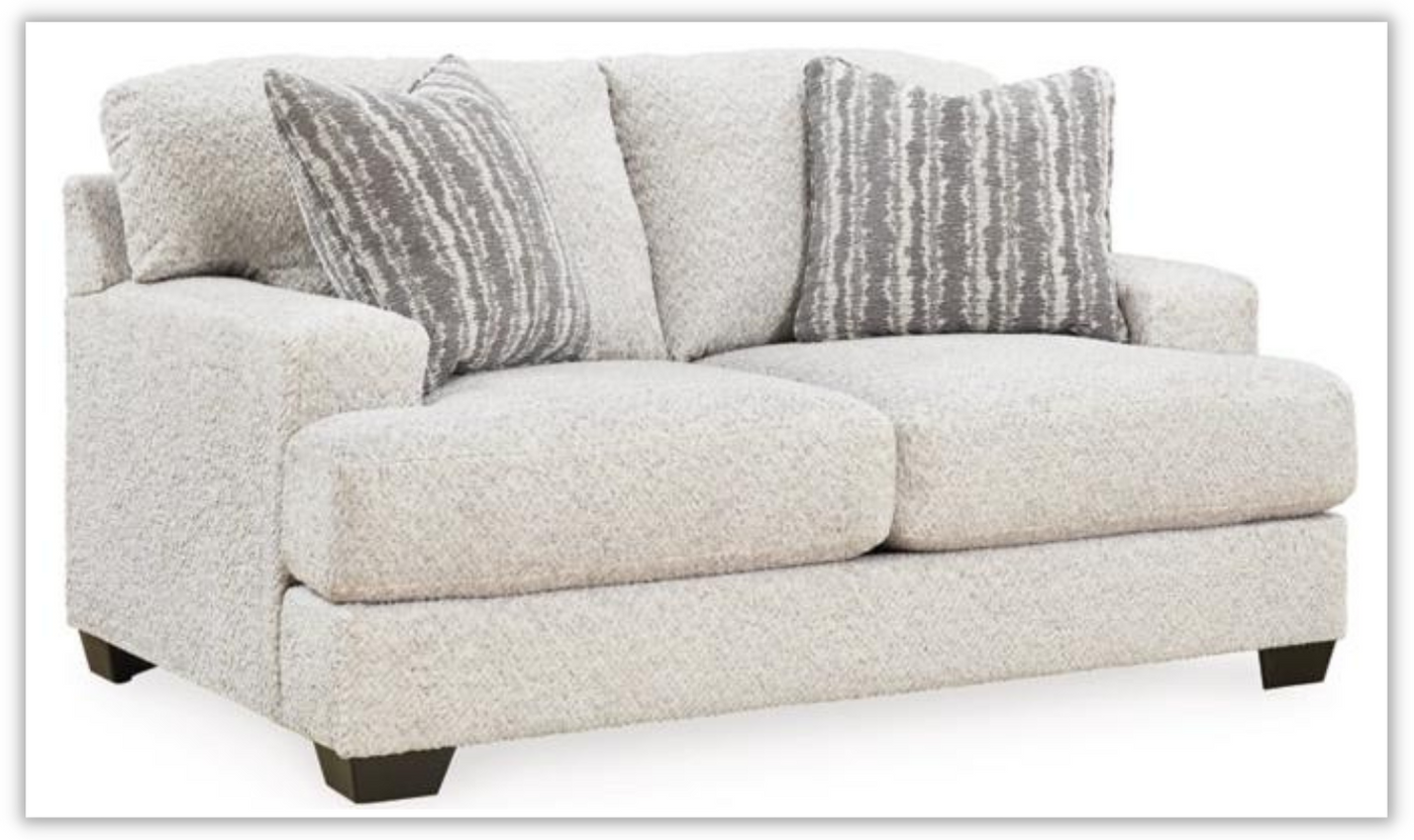 Brebryan 2-Seater Flannel Fabric Loveseat by Modern Heritage