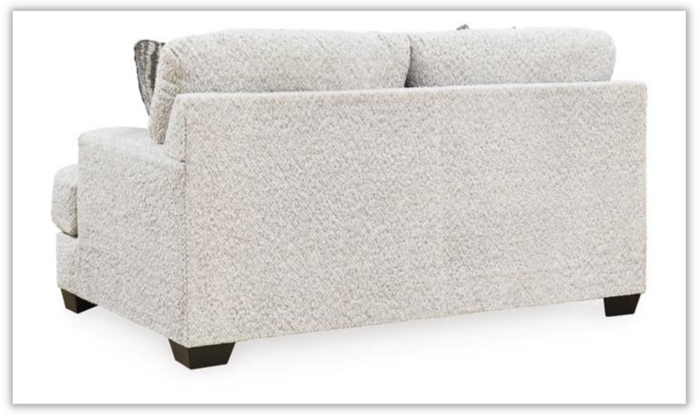 Brebryan 2-Seater Flannel Fabric Loveseat by Modern Heritage