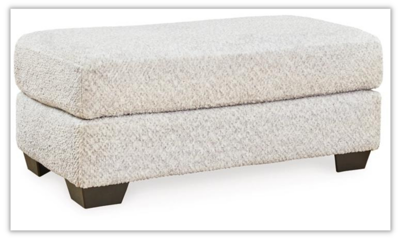 Modern Heritage Brebryan Flannel Fabric Ottoman