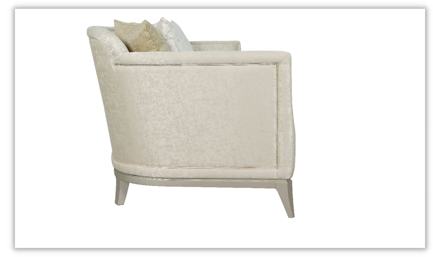 Caradome Beige Fabric Upholstered Living Room Set