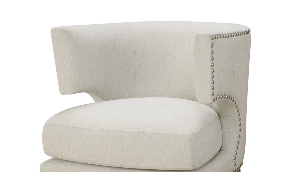 Cora Accent Chair In White Leahyco furniture